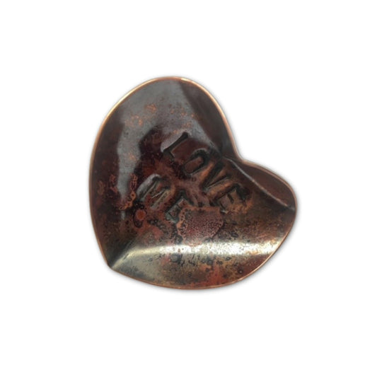 Broche hart van koper