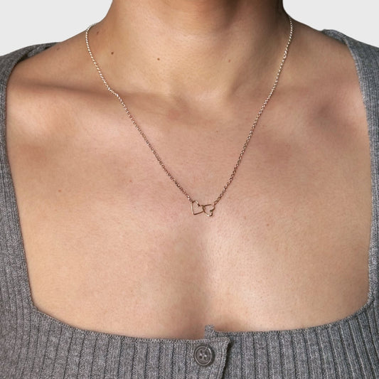 Gouden hartjes ketting