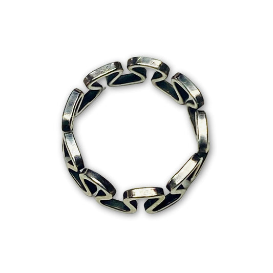 Zilveren zigzag ring