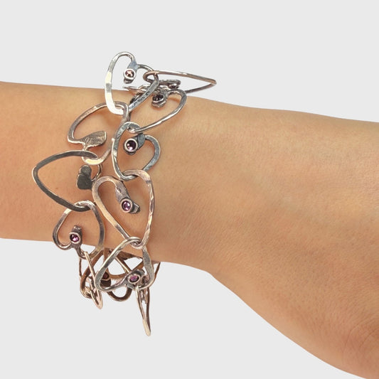 Harten armband met swarovski