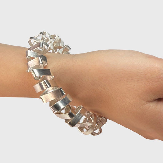 Lint armband van zilver