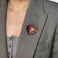 Broche hart van koper