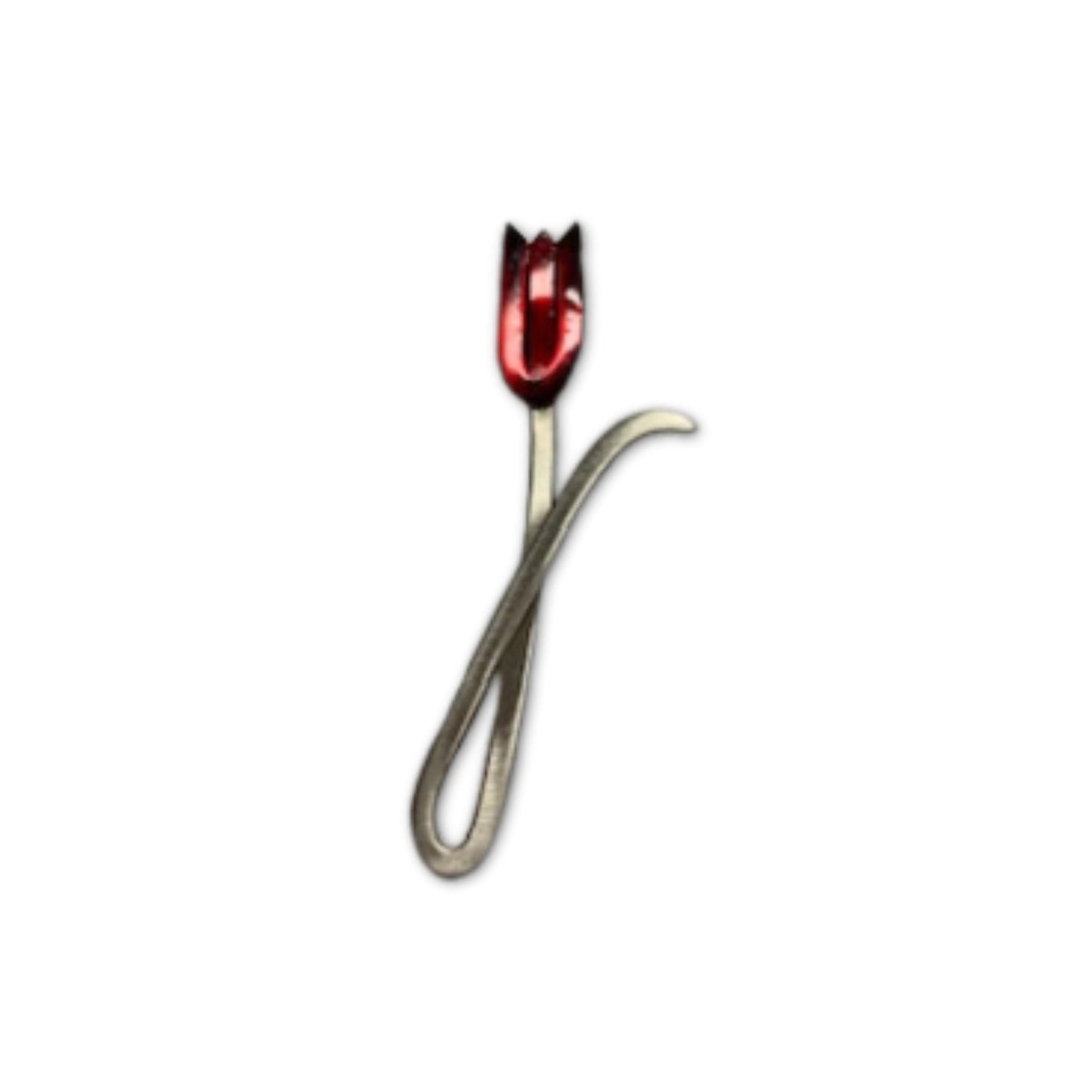 Zilveren tulpen broche
