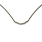 Verguld collier met witte swarovski kristallen