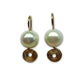 Gold-filled spiraal oorbellen met grote zoetwaterparels