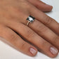 Vintage swarovski op smalle ring