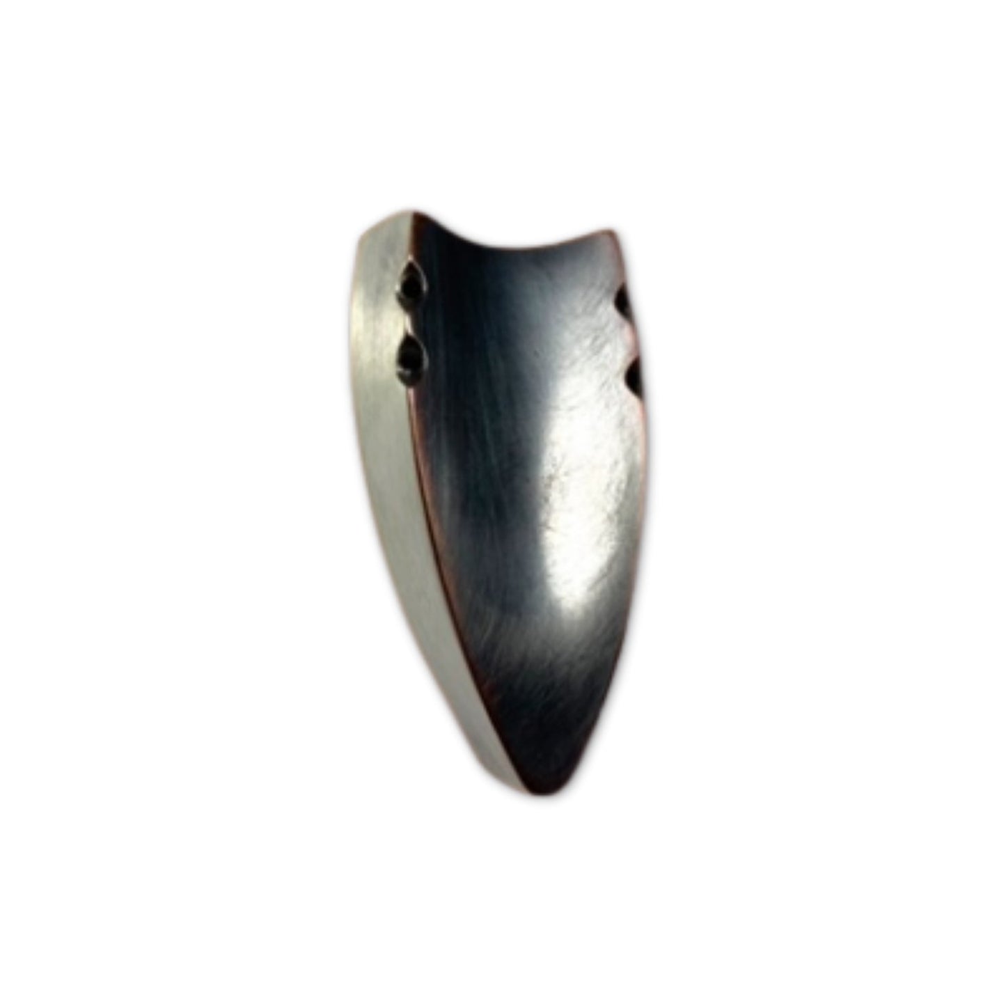 Broche van koper met zilveren kader