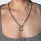 Zilver hart op drievoudig staal collier