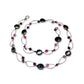 Opengewerkt parel kristal collier