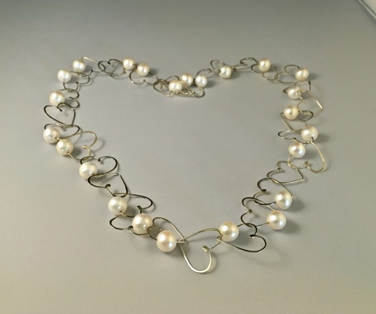 Foto van Valentijn cadeau zilver hart collier.